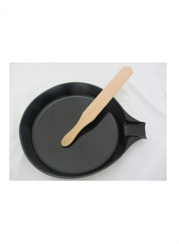 Electric Crepe Maker With Brush Black