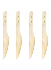 200-Piece It's A Girl Printed Buffet Knife Beige 8x12x1.2inch