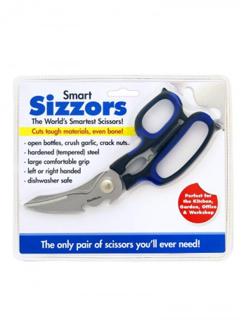 Multi-Purpose Cutting Scissor Blue/Black/Silver 9.1x3.9x0.8inch