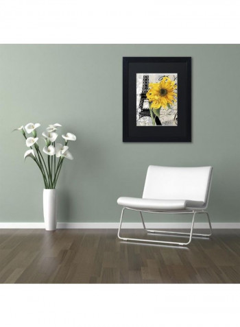 Paris Bistro Vii Canvas Wall Art Black 8 x 24inch