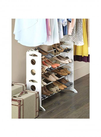 Shoe Stand White 12.0x35.5x26.5inch