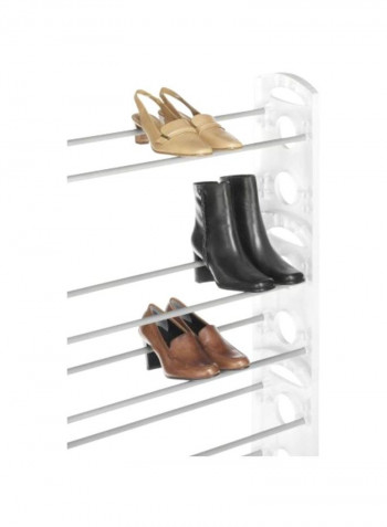 Shoe Stand White 12.0x35.5x26.5inch