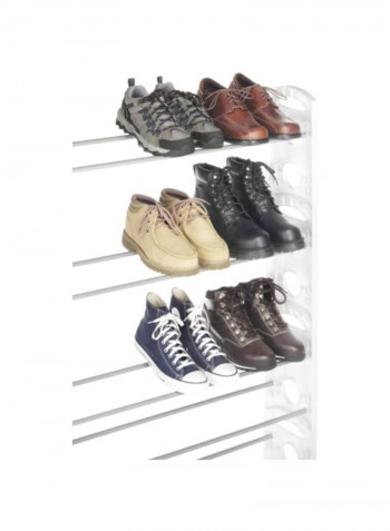 Shoe Stand White 12.0x35.5x26.5inch