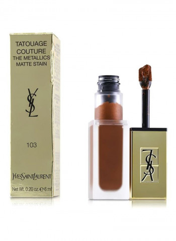Tatouage Couture Metallics High Pigment And Ultra-Matte Liquid Lip Stain 103 Tribal Copper