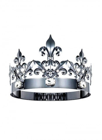 Queen And King Birthday Prom Crown Silver