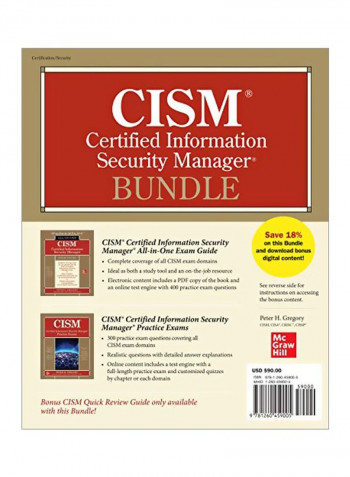 Cism Certified Information Security Manager Bundle Paperback