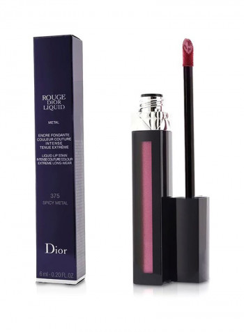 Rouge Dior Lip Gloss 375 Spicy Metal
