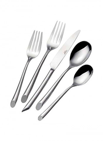 20-Piece Forged Stainless Steel Flatware Set Silver