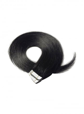 20-Piece Human Hair Extension Black 16inch