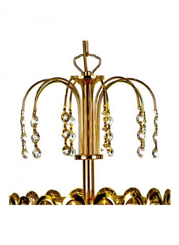 Decorative Chandelier Gold/Clear 25x38centimeter