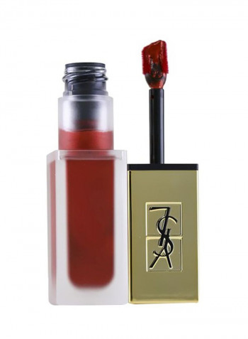 Tatouage Couture Metallics High Pigment And Ultra-Matte Liquid Lip Stain 101 Chrome Red Clash