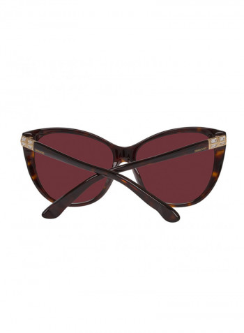 Women's Full Rimmed Cat-Eye Sunglasses - Lens Size: 57 mm