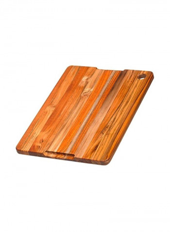 Cuting Board With Corner Hole Brown/Beige 16x12x0.5inch