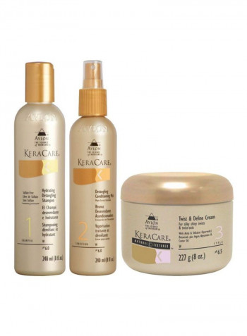 Detangling Shampoo And Conditioner Duo With Twist And Define Cream