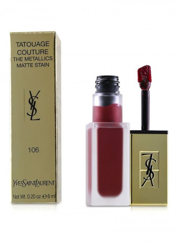 Tatouage Couture The Metallics Matte Stain Lipstick 106 Gilded Fuchsia Rivals