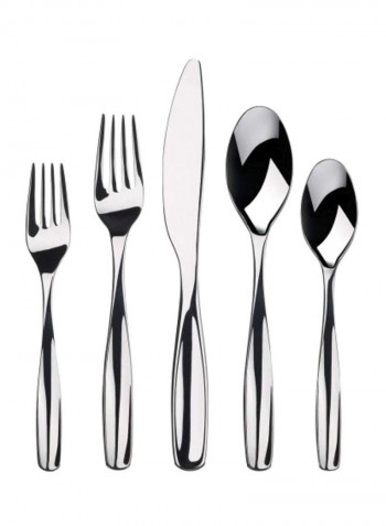 20-Piece Stainless Steel Flatware Set Silver