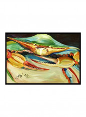 Crab Indoor/Outdoor Mat Multicolour 11 x 14inch