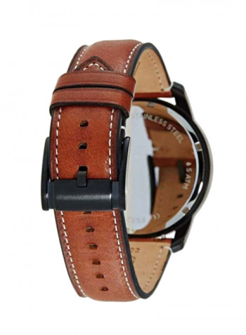 Men's Leather Analog Wrist Watch FS5241