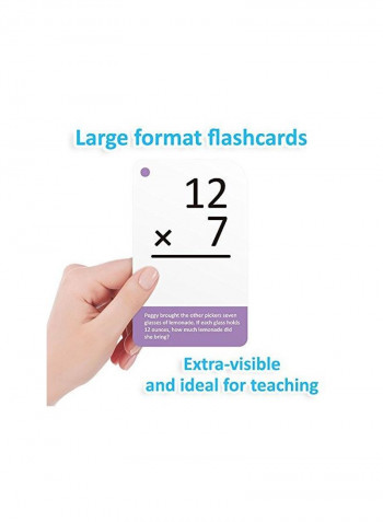 Pack Of 175 Division Math Flash Card With Word Problems