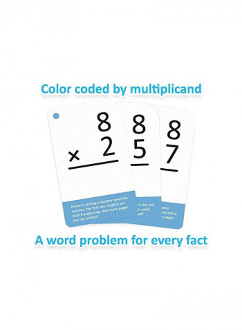 Pack Of 175 Division Math Flash Card With Word Problems
