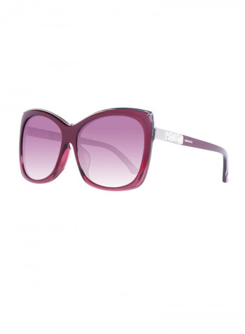 Women's Full Rimmed Butterfly Sunglass - Lens Size: 59 mm