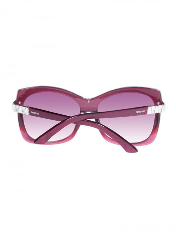Women's Full Rimmed Butterfly Sunglass - Lens Size: 59 mm