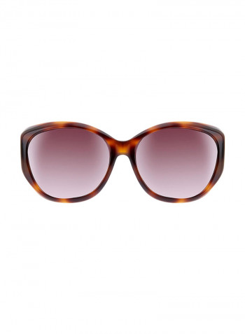Women's Full Rimmed Oval Sunglass - Lens Size: 59 mm