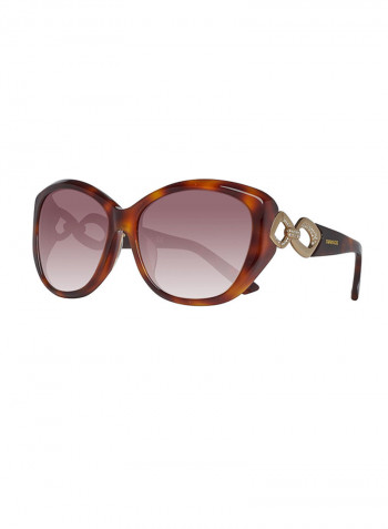 Women's Full Rimmed Oval Sunglass - Lens Size: 59 mm