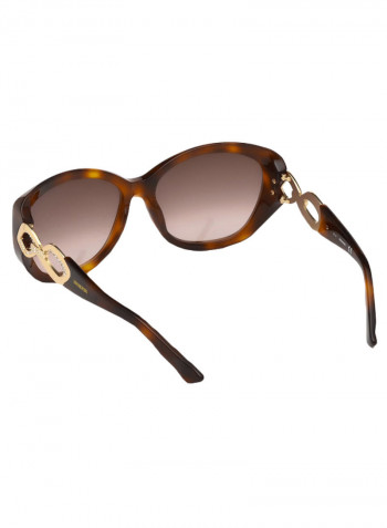Women's Full Rimmed Oval Sunglass - Lens Size: 59 mm