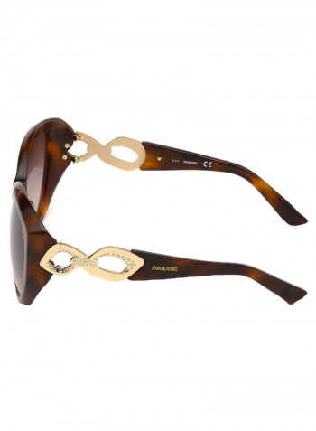 Women's Full Rimmed Oval Sunglass - Lens Size: 59 mm