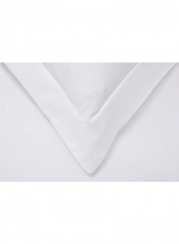3-Piece Solid Pattern Duvet Cover Set White