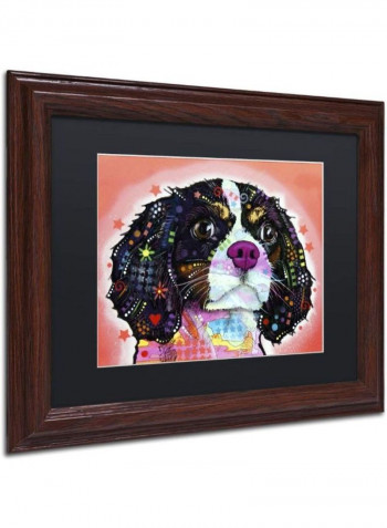 King Charles Wooden Framed Wall Art Multicolour 11 x 14inch