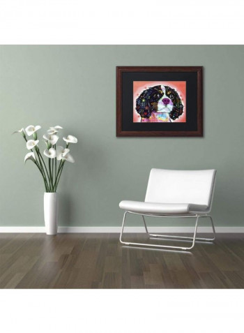 King Charles Wooden Framed Wall Art Multicolour 11 x 14inch