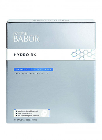 Pack Of 4 Hydro RX 3D Hydro Gel Face Mask