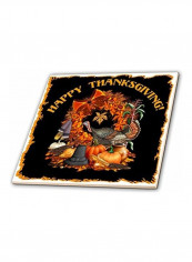 Thanksgiving Ceramic Tile Multicolour 12 x 12inch