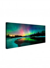 Wall Art Aurora Scenery Canvas Painting Aurora-1 20x40inch