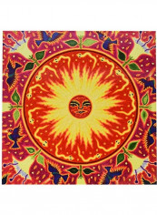 Huichol Art Santa Fe Tile Multicolour 12x12x0.25inch