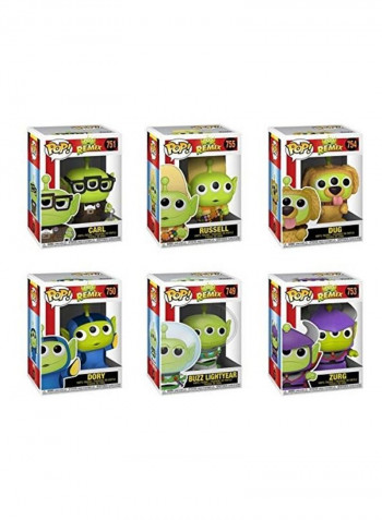 Set Of 6 Pixar Alien Remix Vinyl Figures