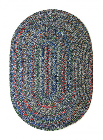 Decorative Sonya Indoor/Outdoor Oval Reversible Braided Rug Multicolour 60.96 x 91.44centimeter