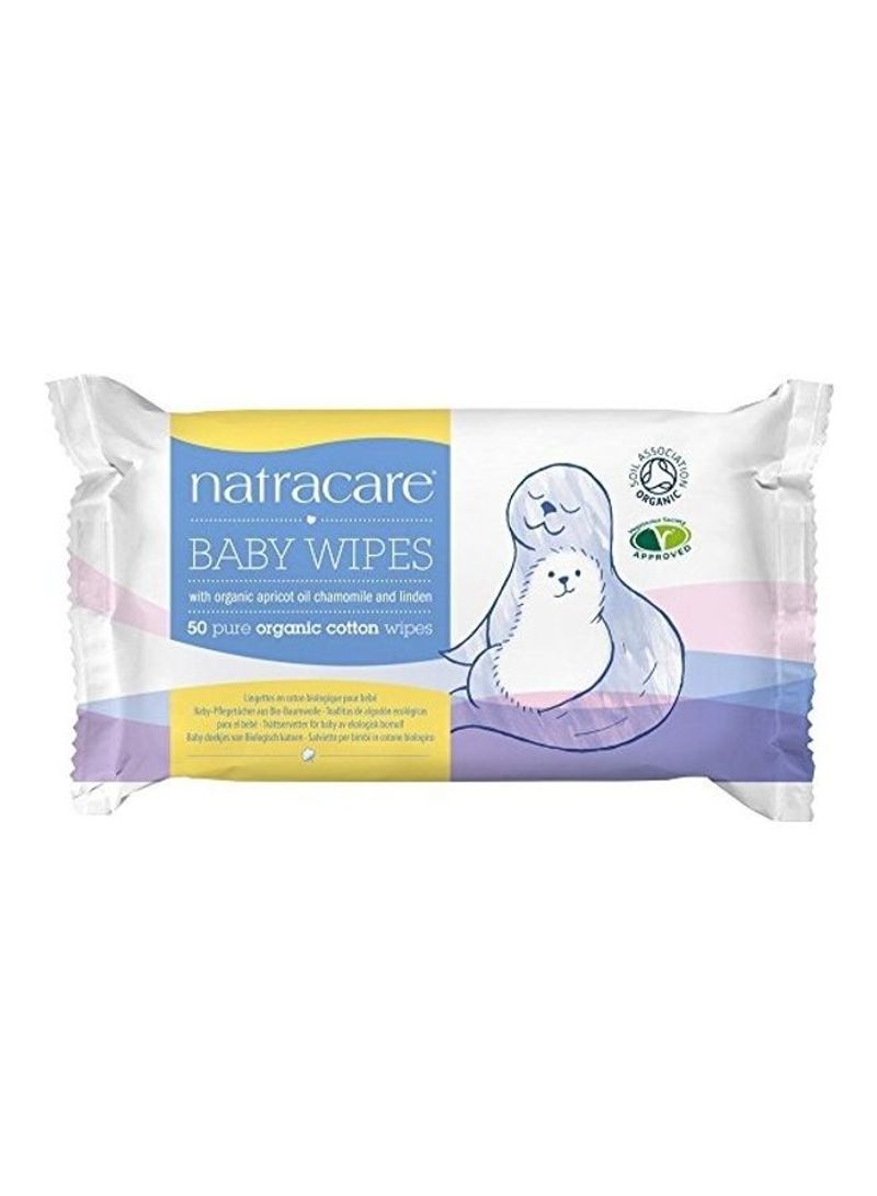 Organic Baby Wipes, 5 Packs x 50 Wipes, 250 Count