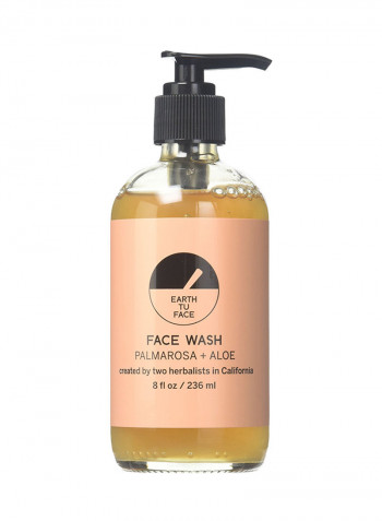Organic Palmarosa And Aloe Face Wash 8ounce