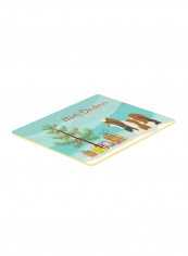 Biewer Terrier Christmas Kitchen Mat Multicolour 14 x 19inch