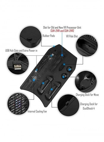 Multifunction Vertical Stand For PS4