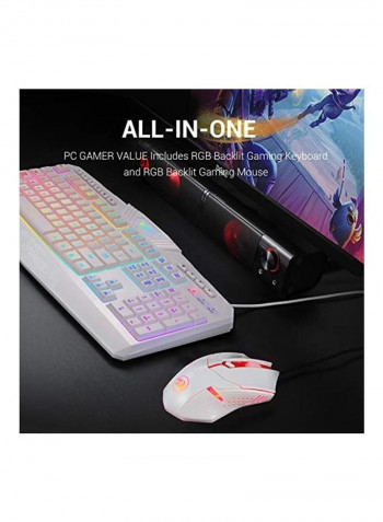 S101 Wired Multimedia Keys Wrist Rest Gaming Keyboard