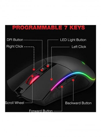 2-Piece RGB Mechanical Keyboard And Mouse Set