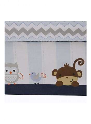 3-Piece Monkey Printed Bedding Set