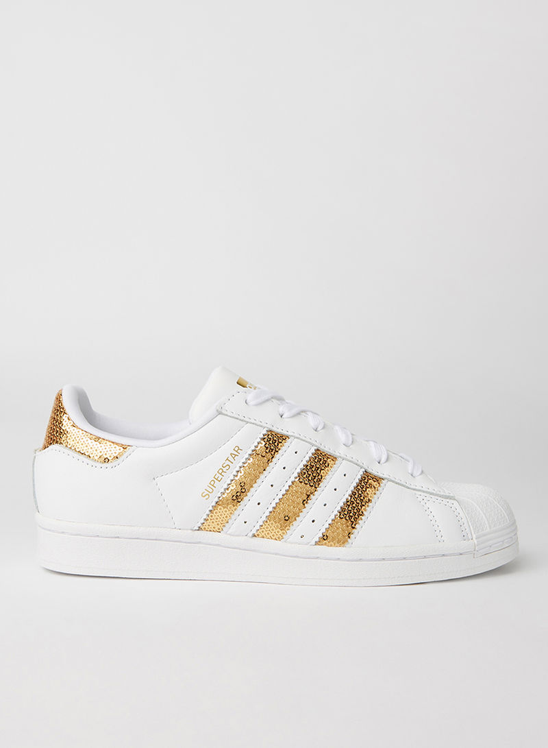 Superstar Leather Sneakers FtwWht/GoldNt/FtwWht