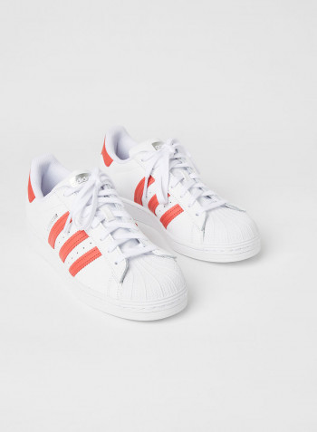 Superstar Sneakers Cloud White/Crew Red/Matte Silver