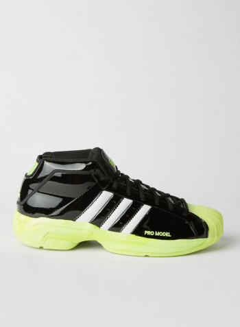 Unisex Pro Model 2G Basketball Shoes Core  Black/Solar Yellow