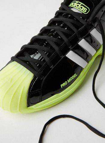 Unisex Pro Model 2G Basketball Shoes Core  Black/Solar Yellow